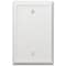 Amerelle Amerelle Chelsea White 1 gang Stamped Steel Blank Wall Plate 1 pk 149BW - alternate 1